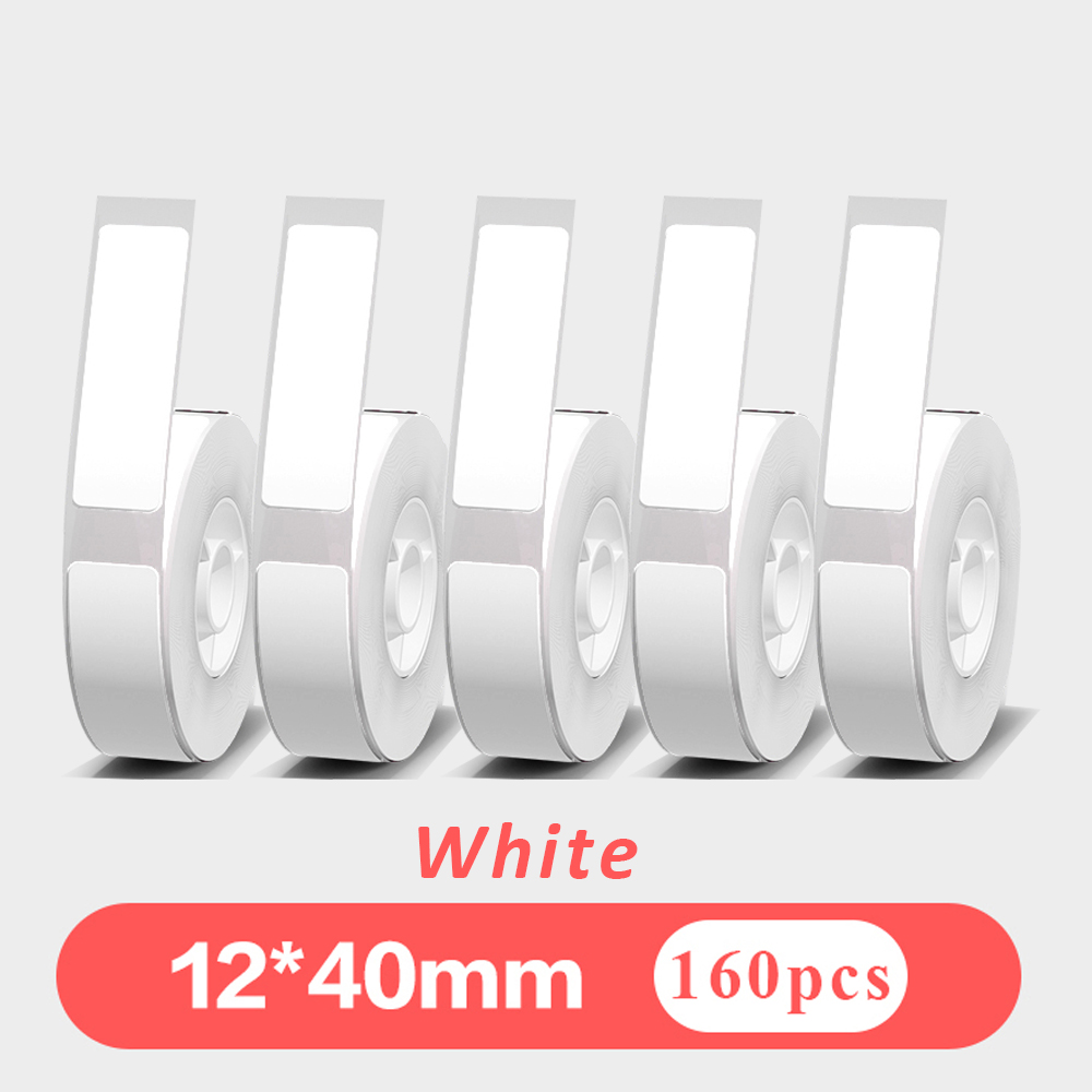 Label Printer Thermal - 5pcs 12mmx40mm White Gap Label Paper