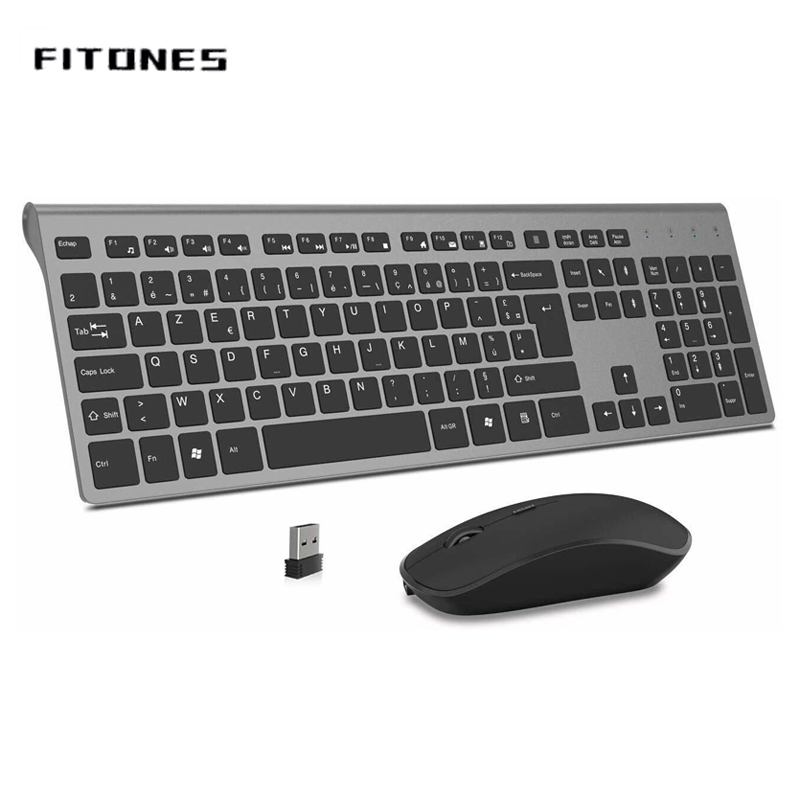Home Office Tech Uk - Wireless Keyboard and Mouse Combination, 2.4