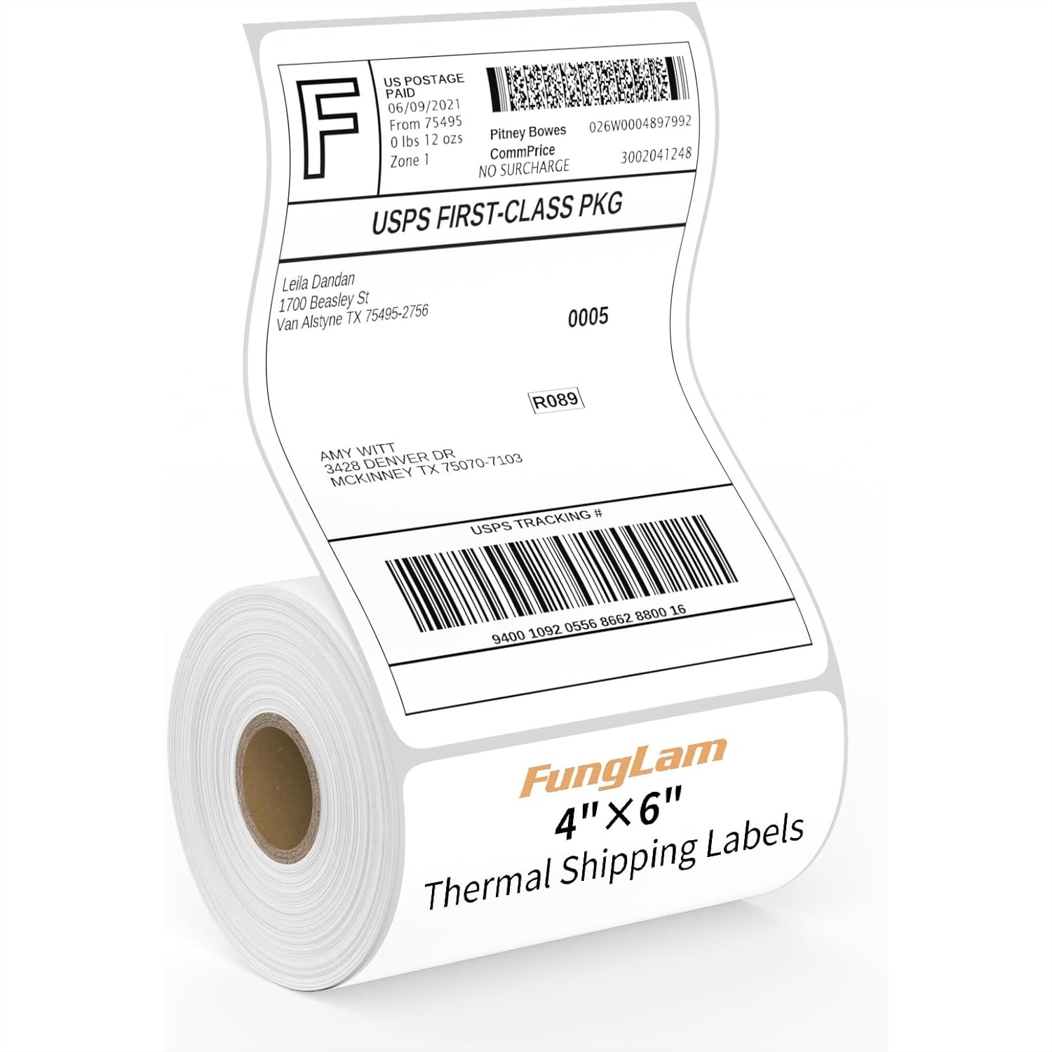 Label Printer Thermal - 4x6 Thermal Shipping Labels 250 Perforated