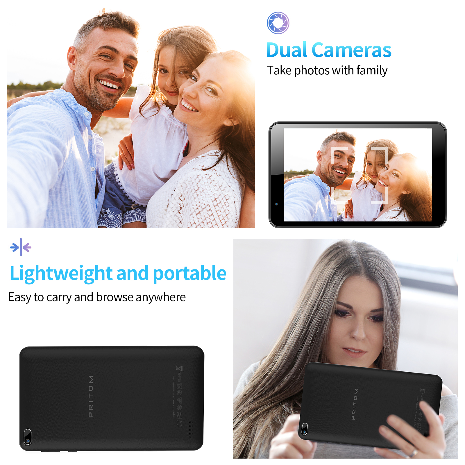 PRITOM 7 Inch Tablet PC 32 GB  - Gigabit Network Card recension och pris