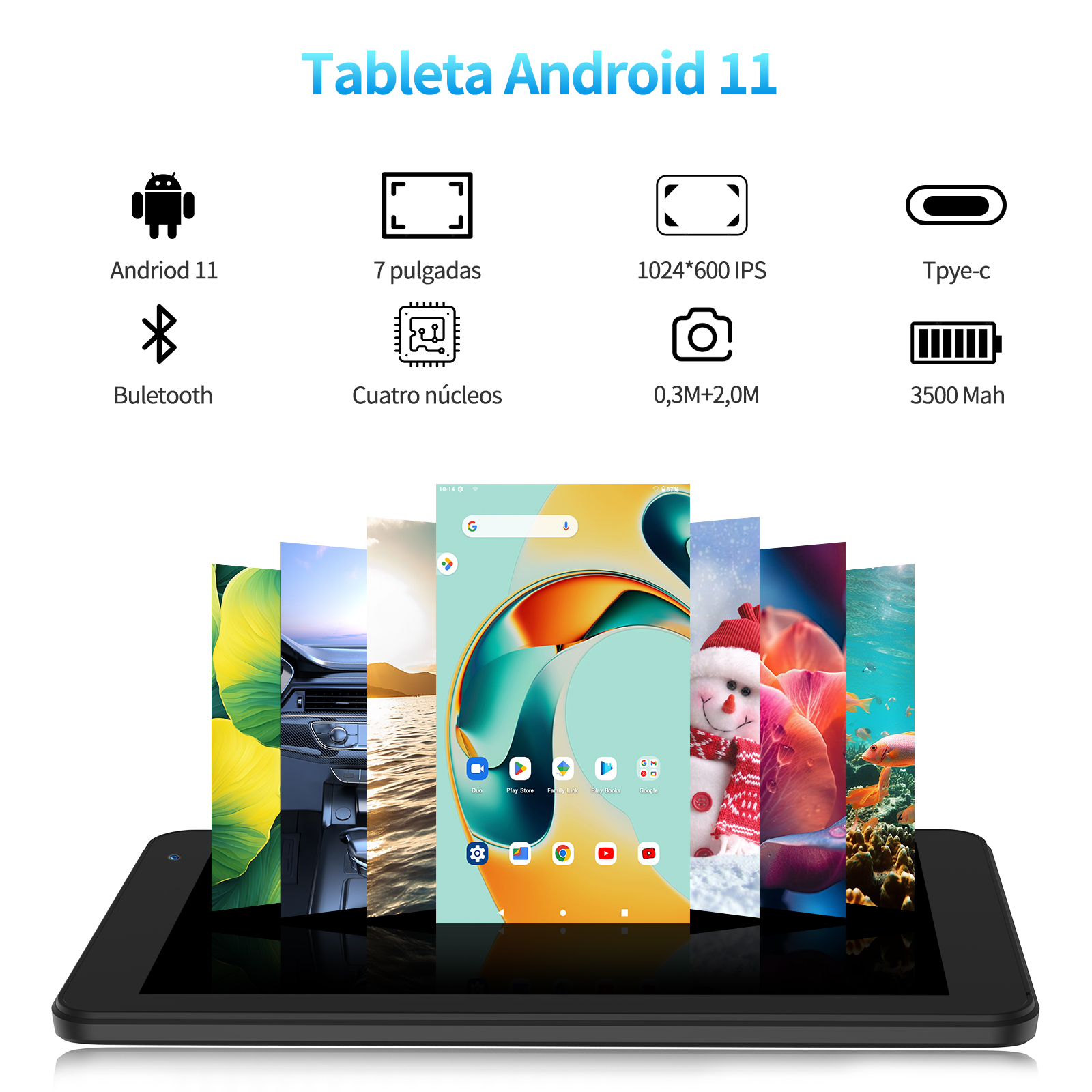 PRITOM 7 Inch Tablet PC 32 GB  - Gigabit Network Card recension och pris