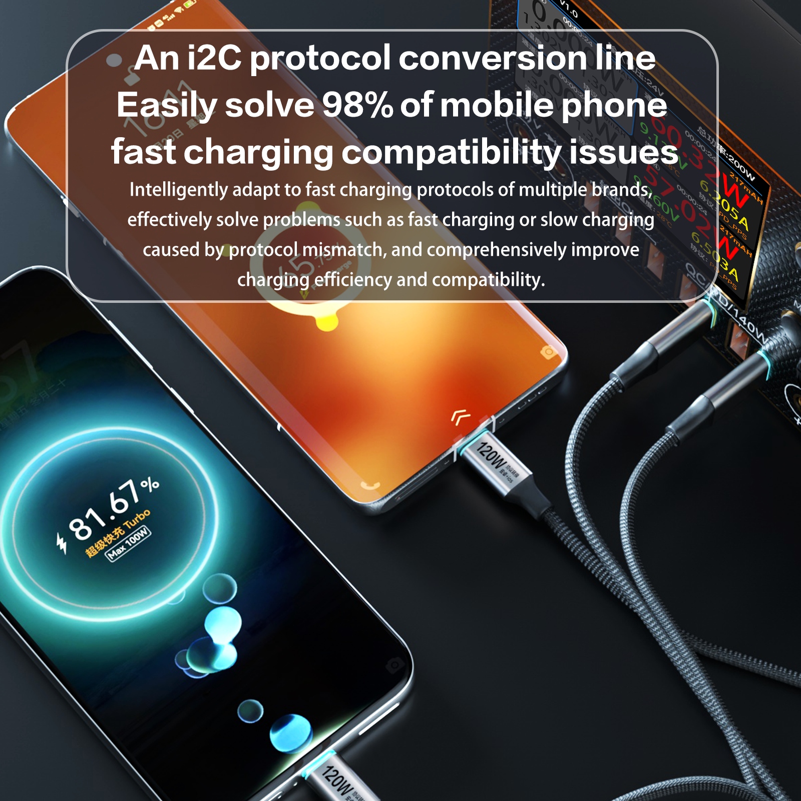 i2C Turbo 120W PPS Protocol Fa - Usb Extender Active recension och pris