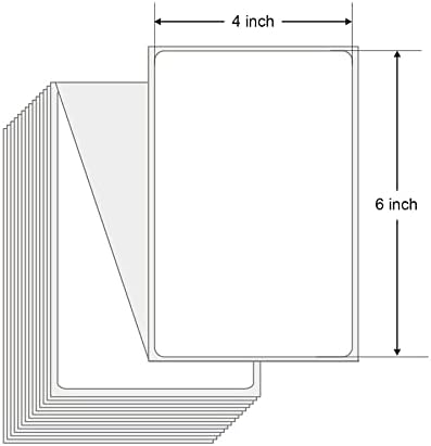 4x6 White Mailing Fanfold Post - Label Printer Thermal recension och pris