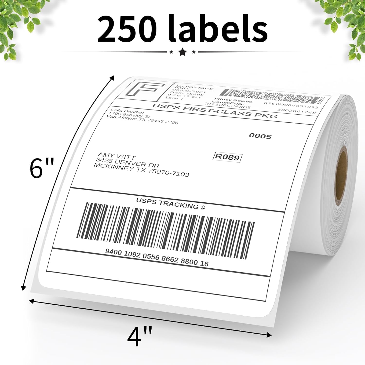 4x6 Thermal Shipping Labels 25 - Label Printer Thermal recension och pris