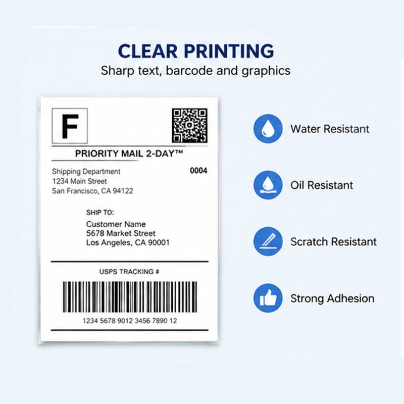 325 Sheets 4''x6'' White Therm - Label Printer Thermal recension och pris