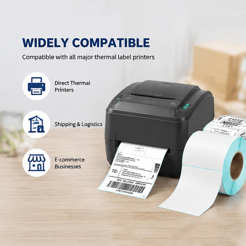 325 Sheets 4''x6'' White Therm - Label Printer Thermal recension och pris