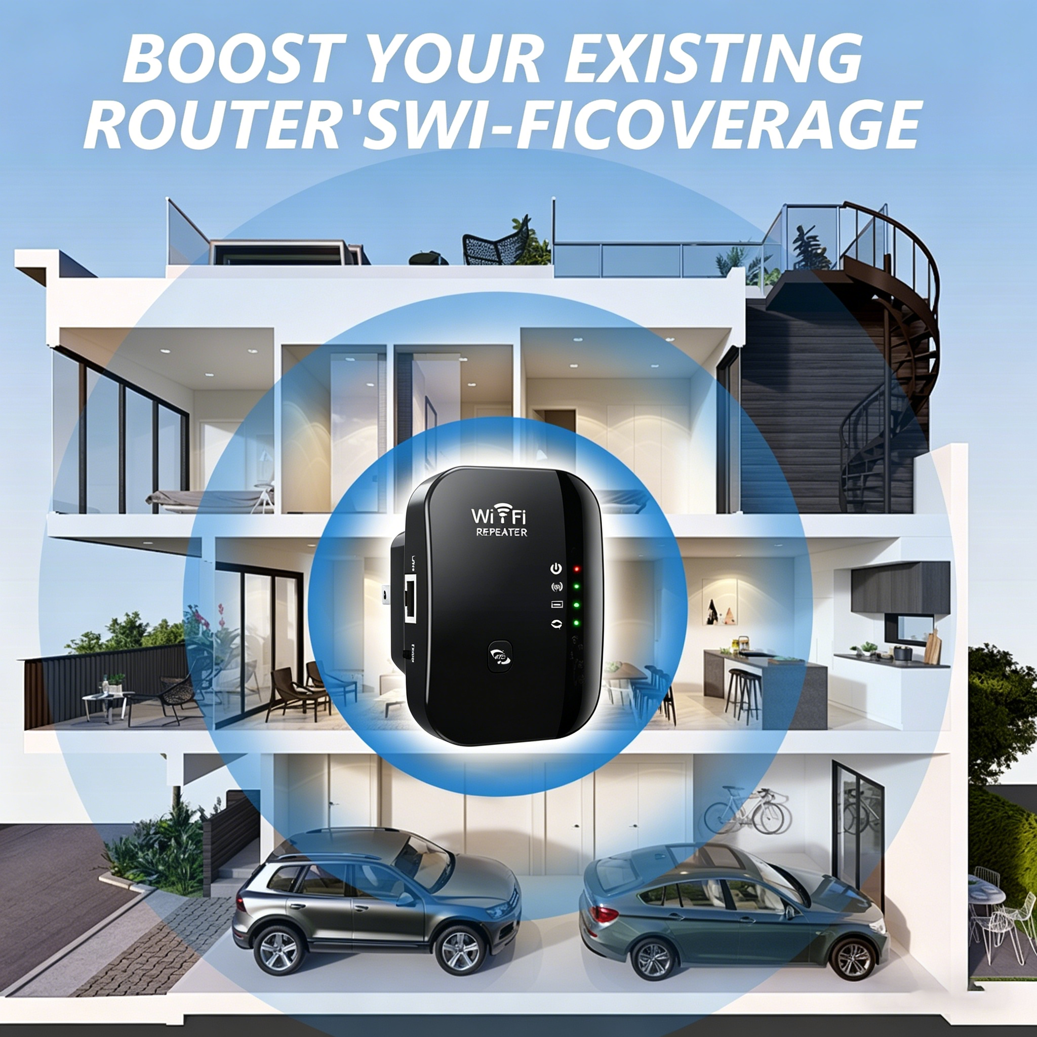 Wireless 300M 2.4GHz WiFi Rang - Office Technology recension och pris