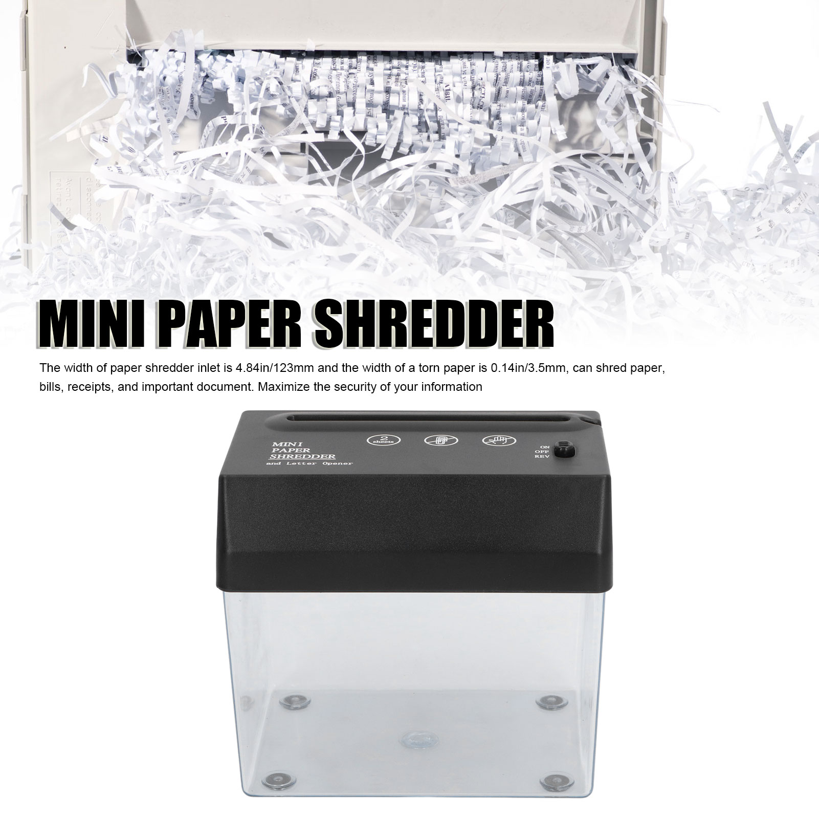 Desktop Mini Paper Shredder Mi - Office Technology recension och pris